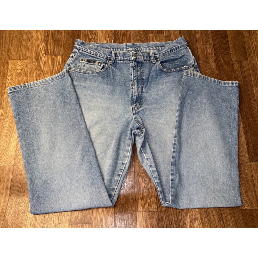 New York & Company Vintage Boot Cut Jeans Light Wash Cotton Size 16 High Rise